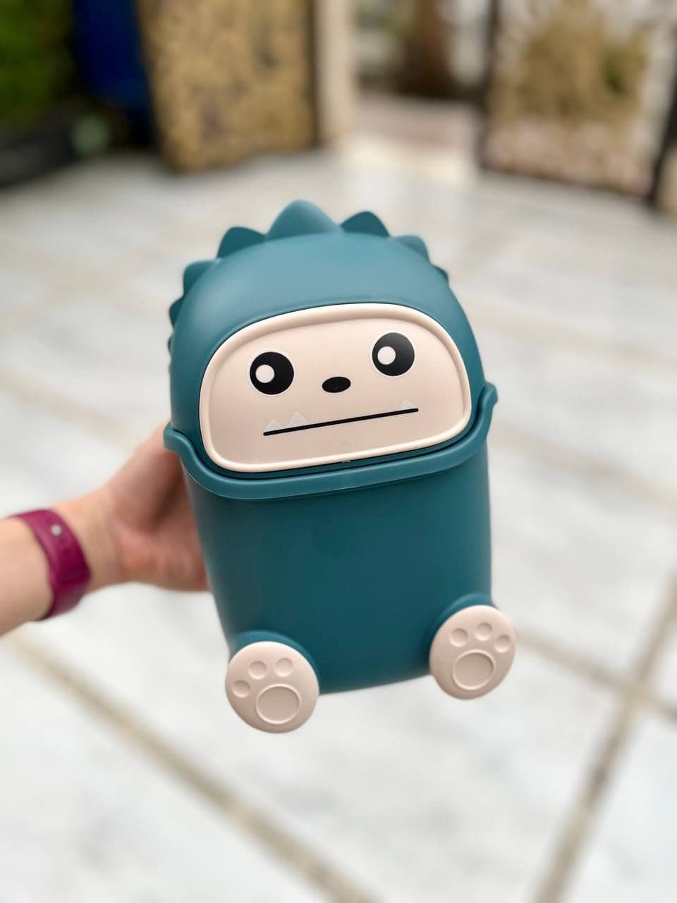 سطل زباله فانتزی دایناسور | سطل رومیزی طرح Dino — تصویر ۴