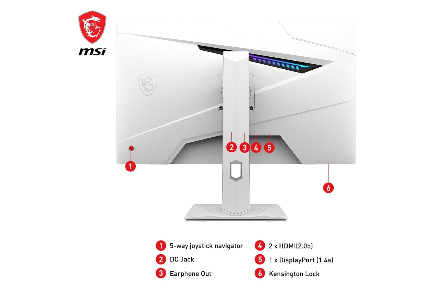 مانیتور گیمینگ MSI مدل MAG 274QRFW سایز 27 اینچ — تصویر ۳