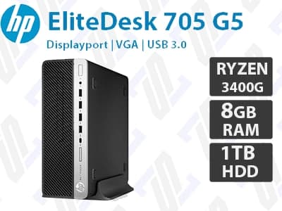 کیس HP EliteDesk 705 G5 SFF پردازنده AMD RYZEN 5 PRO 3400G