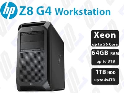 کیس ورک استیشن استوک HP Z8 G4 Tower Workstation