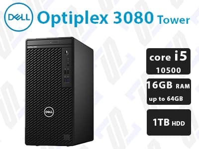 کیس Dell Optiplex 3080 Tower پردازنده Core i5 10500 نسل 10