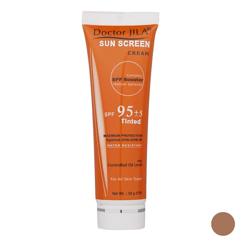 کرم ضد آفتاب رنگی دکتر ژیلا SPF95 ـ بژ طبیعی