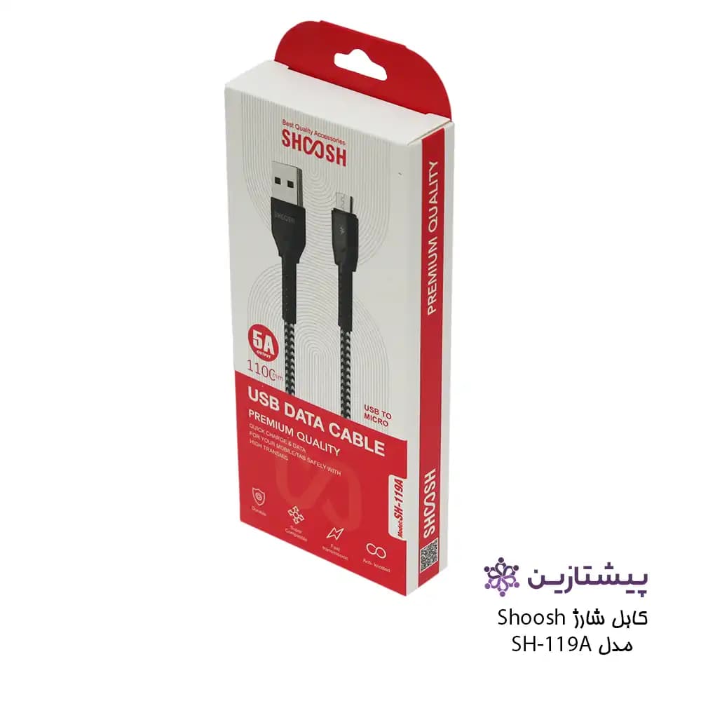 کابل شارژ موبایل اندروید مینی شوش مدل Cable Charge shoosh sh119A