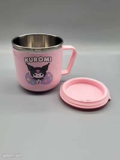 لیوان کرومی فانتزی طرح Kuromi با جداره استیل | Kuromi Stainless Mug — تصویر ۲