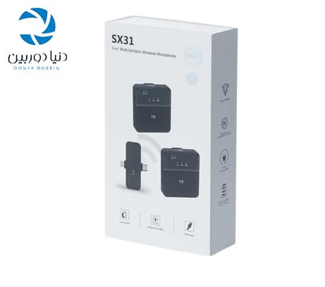 میکروفون دابل بی سیم یقه ای انسر Answer SX31 Wirreless Microphone — تصویر ۳