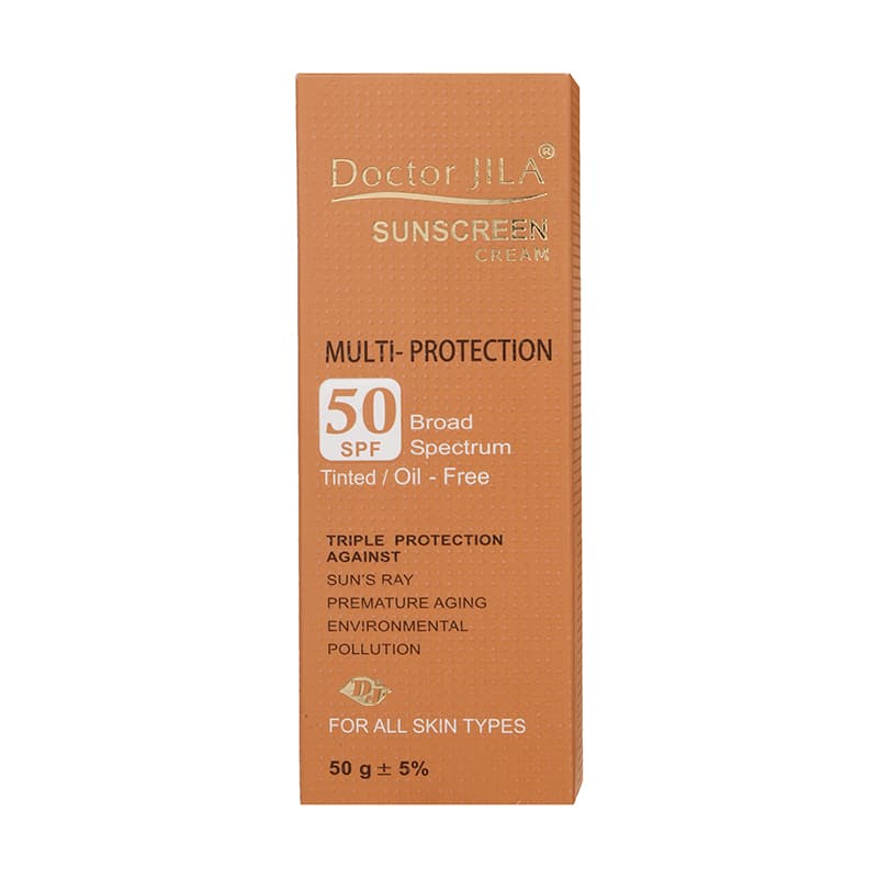 کرم ضد آفتاب رنگی مولتی پروتکشن SPF 50 دکتر ژیلا — تصویر ۵