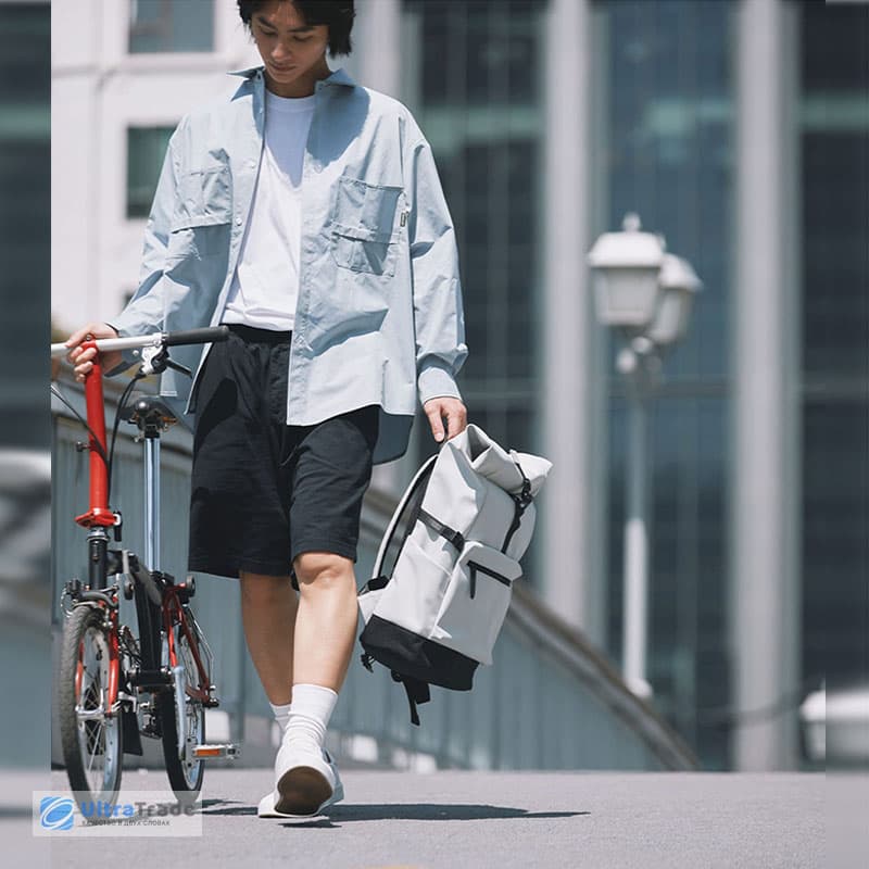 کوله پشتی شیائومی مدل Mijia Rolled Edge Casual Backpack 23L — تصویر ۶
