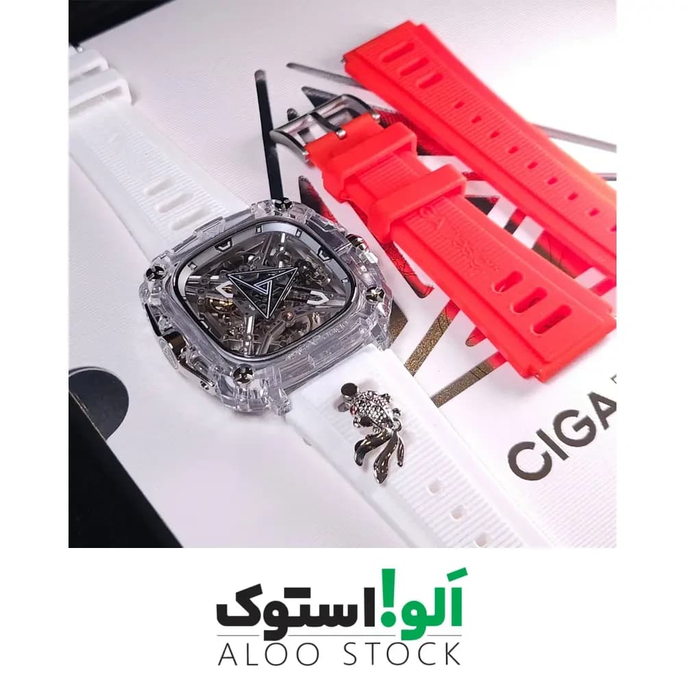 بند سیلیکونی ساعت مکانیکال سیگا دیزاین Ciga Design Mechanical watch Strap — تصویر ۴