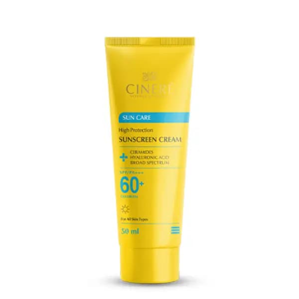 کرم ضد آفتاب +SPF60 بدون رنگ مناسب انواع پوست سینره