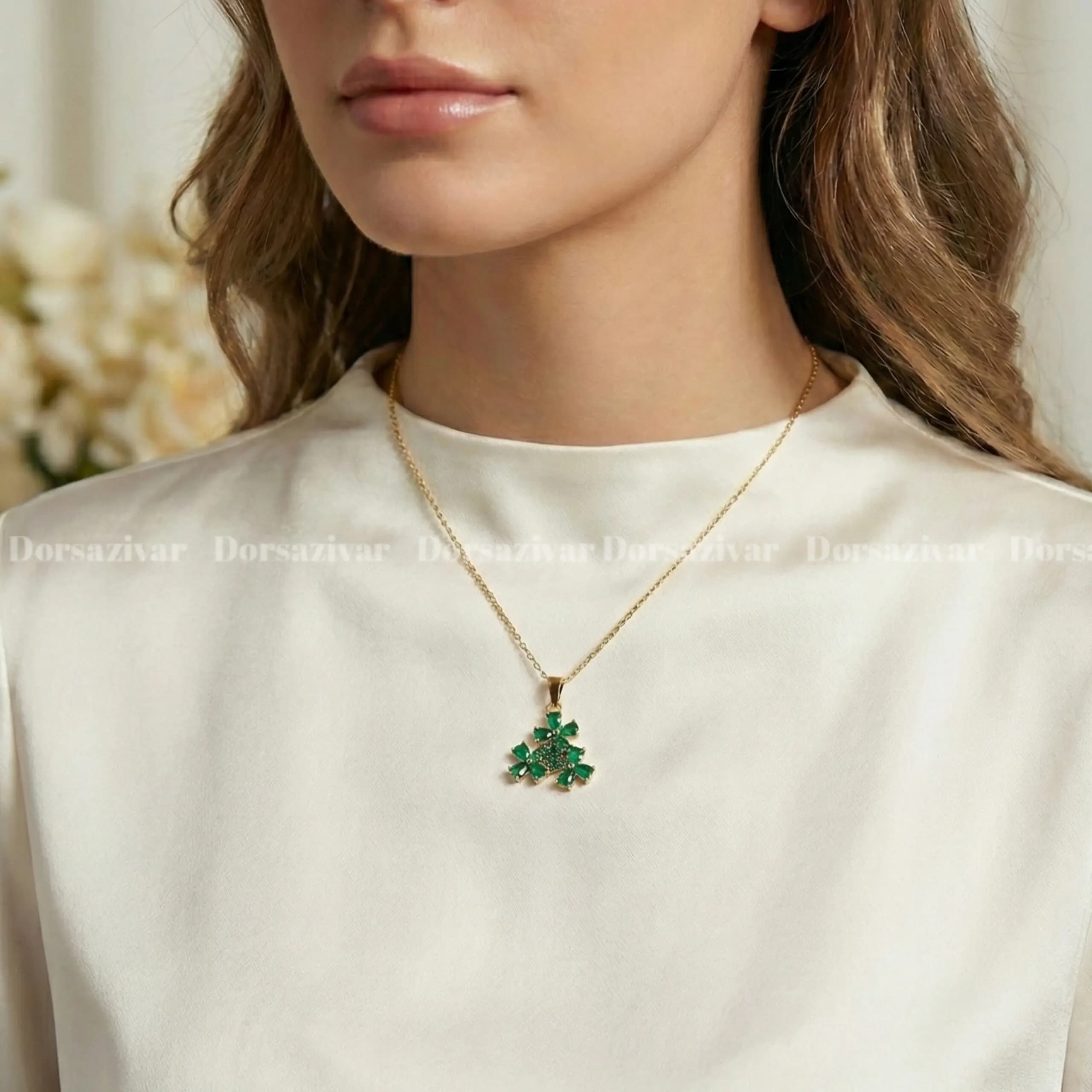 گردنبند باغ گل