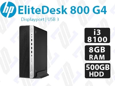 کیس استوک HP EliteDesk 800 G4 SFF پردازنده Core i3 8100