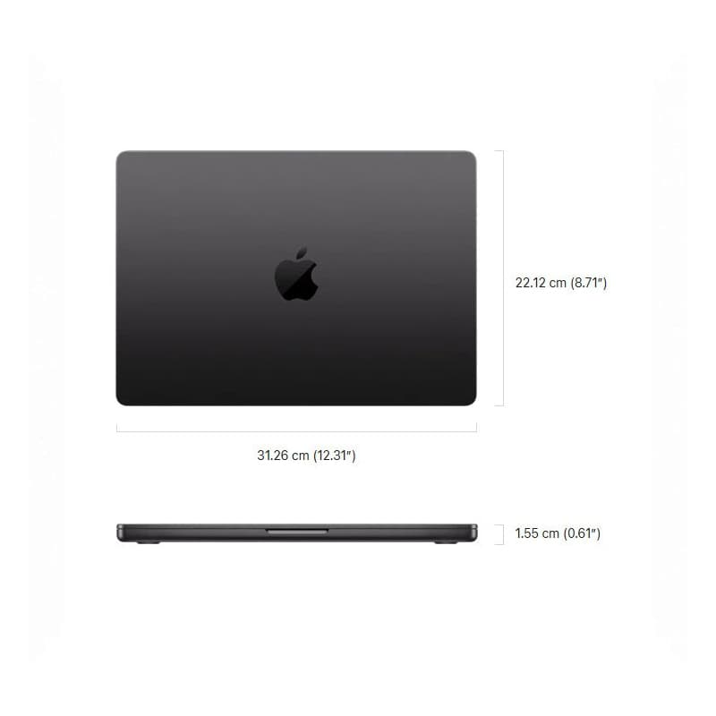 لپ تاپ 14.2 اینچی اپل مدل MacBook Pro MW2 2024 -M4-16GB RAM-512TB SSD — تصویر ۴