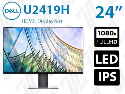 مانیتور استوک Dell U2419H فریم لس FHD LED IPS HDMI 5ms sRGB 99%