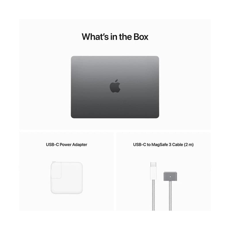 لپ تاپ 13.6 اینچی اپل مدل MacBook Air MC7 2024 M2-16GB RAM-256GB SSD — تصویر ۳