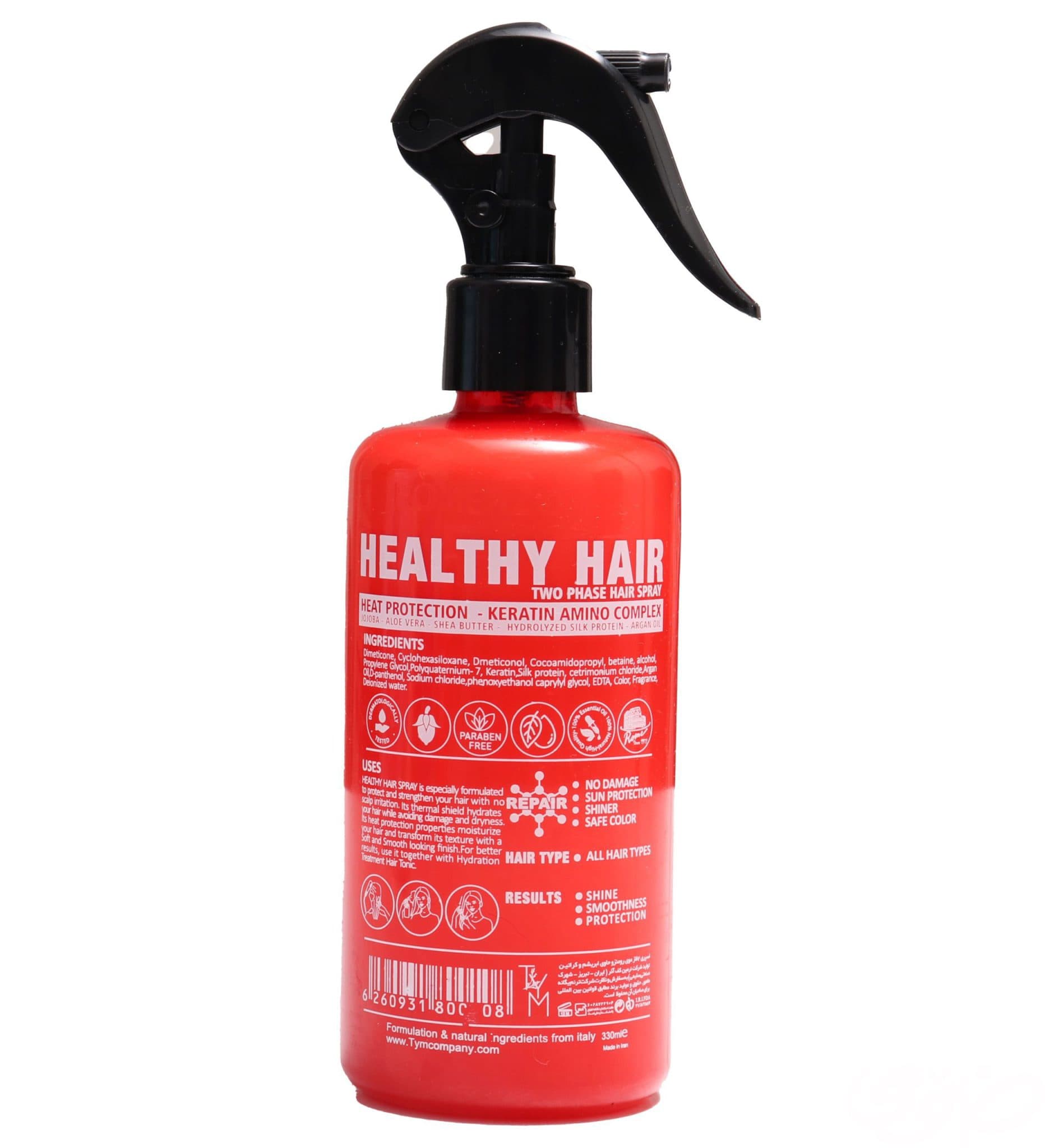 اسپری دوفاز HEALTHY HAIR محافظت در برابر گرما و نور خورشید 330 میل رومنزو — تصویر ۲