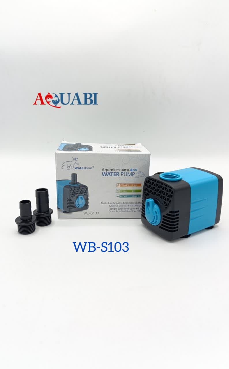 واتر پمپ آکواریوم WB-S103 واتر بر (حداکثر هد 2 متر) — تصویر ۳