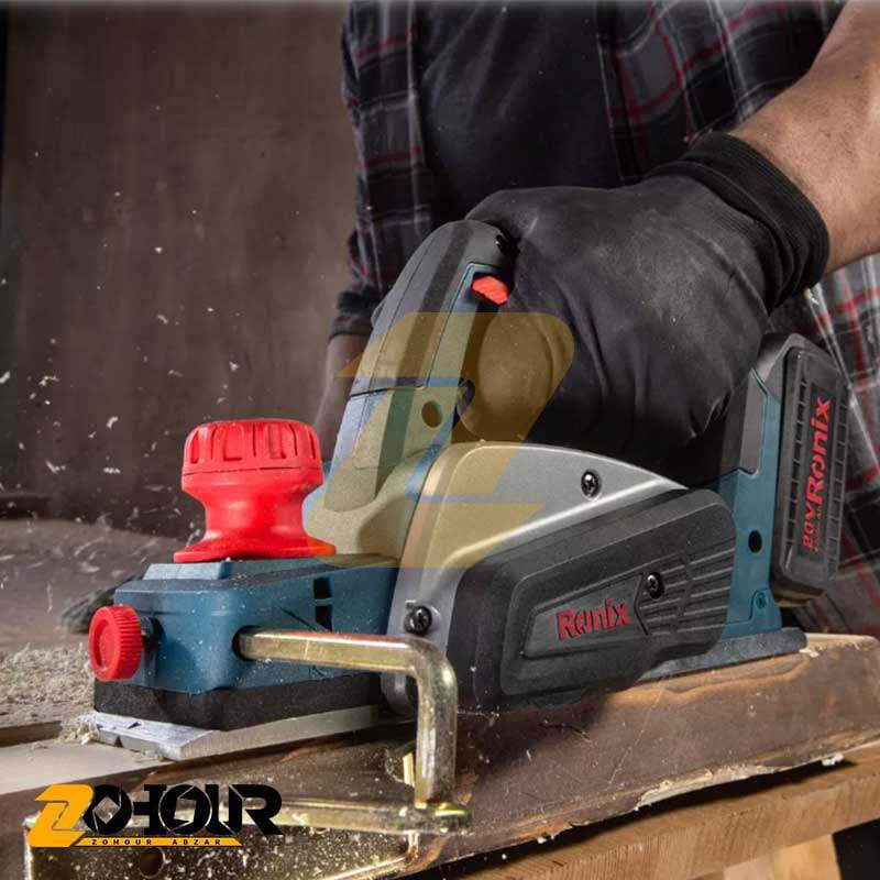 رنده نجاری شارژی رونیکس 20 ولت مدل Ronix 8603 — تصویر ۲