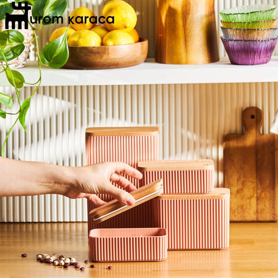 ظرف نگهدارنده 4 عددی کاراجا Massimo صورتی — تصویر ۲
