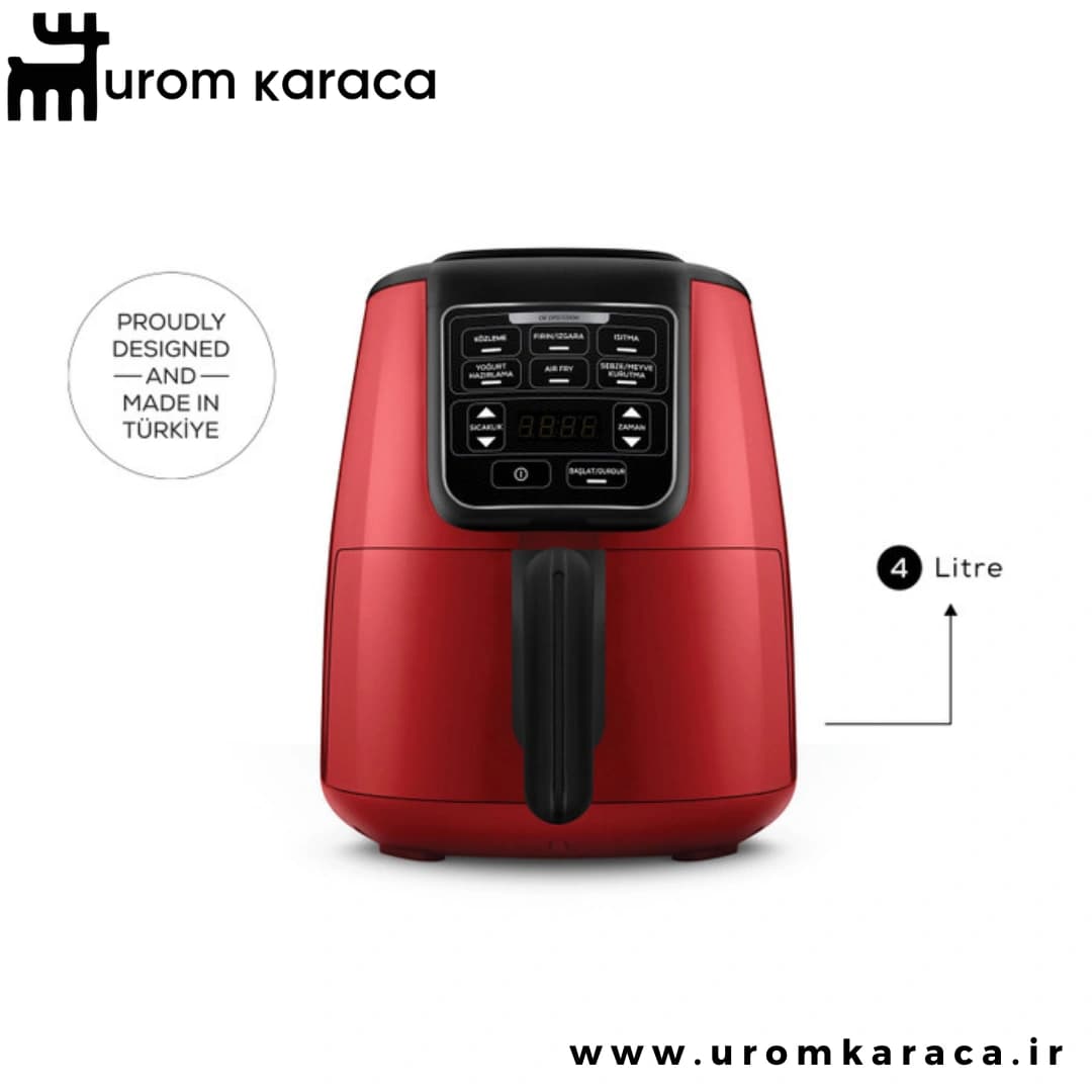 هواپز و سرخ کن کاراجا Air Pro Cook Koz XL Airfryer قرمز — تصویر ۲
