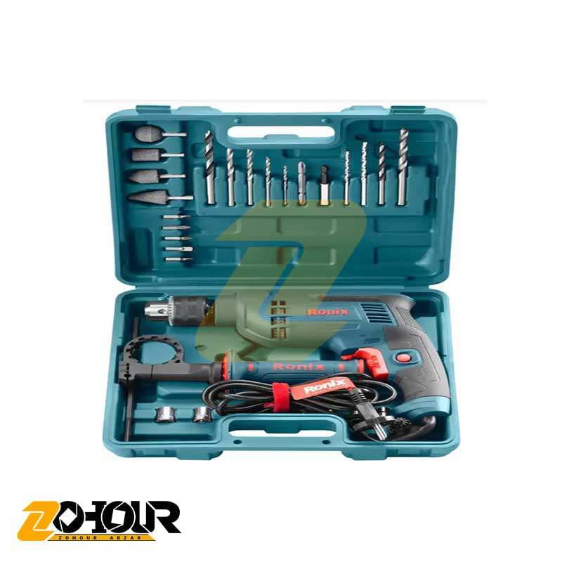 ست ترکیبی دریل برقی رونیکس 29 پارچه مدل Ronix RS-0007