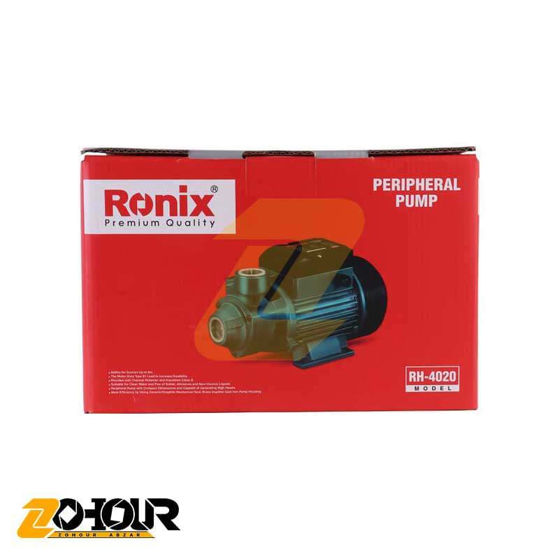 پمپ آب رونیکس تک فاز 0.5 اسب بخار محیطی مدل Ronix RH-4020 — تصویر ۷
