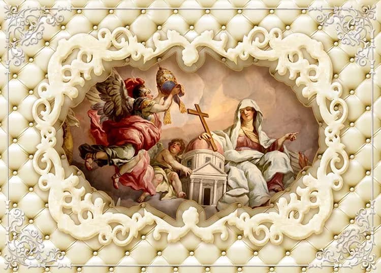 پوستر دیواری فرشته پشت تلویزیون — تصویر ۲