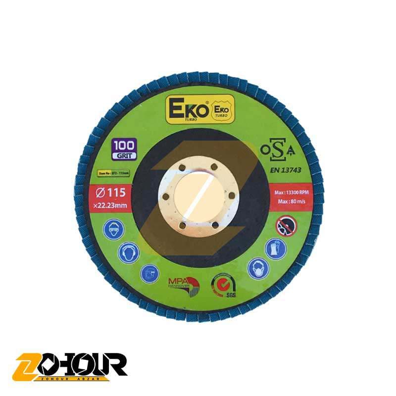 سنباده فلاپ دیسک اکو 115 میلمتری گرید EKO P100