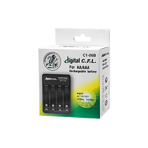 شارژر باتری چهارتایی Digital C.F.L C1-06B — تصویر ۲
