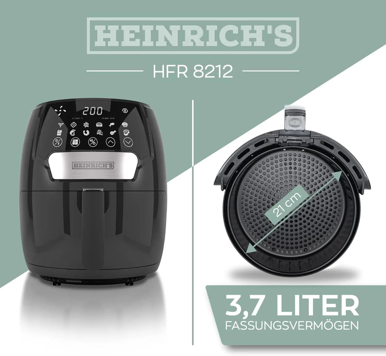 سرخ کن هنریچ مدل Heinrichs HFR 8212 — تصویر ۲