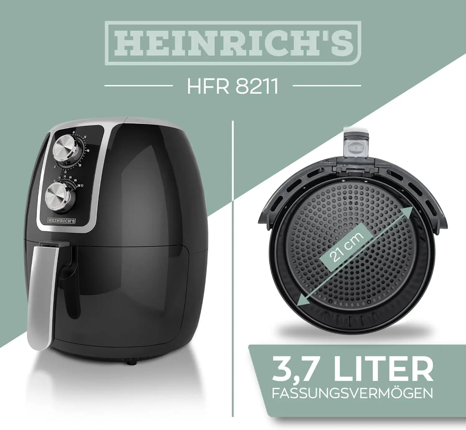 سرخ کن هنریچ مدل Heinrichs HFR 8211 — تصویر ۲