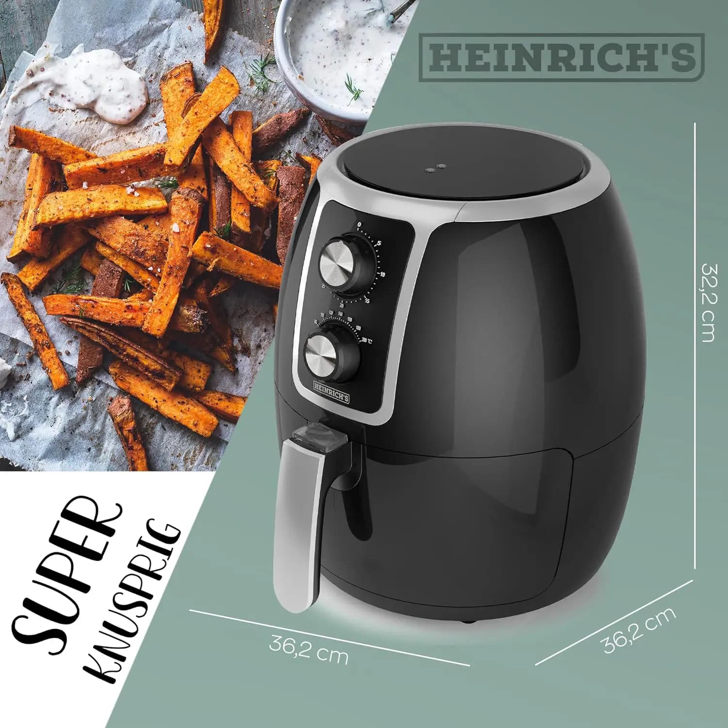سرخ کن هنریچ مدل Heinrichs HFR 8211 — تصویر ۳
