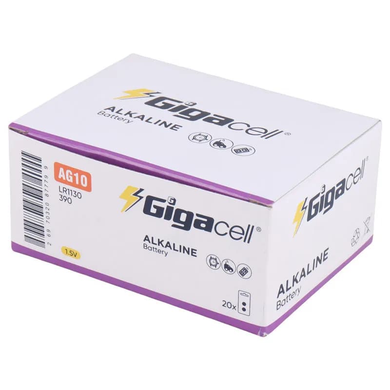 باتری سکه ای Gigacell Alkaline AG10 بسته 2 عددی — تصویر ۲