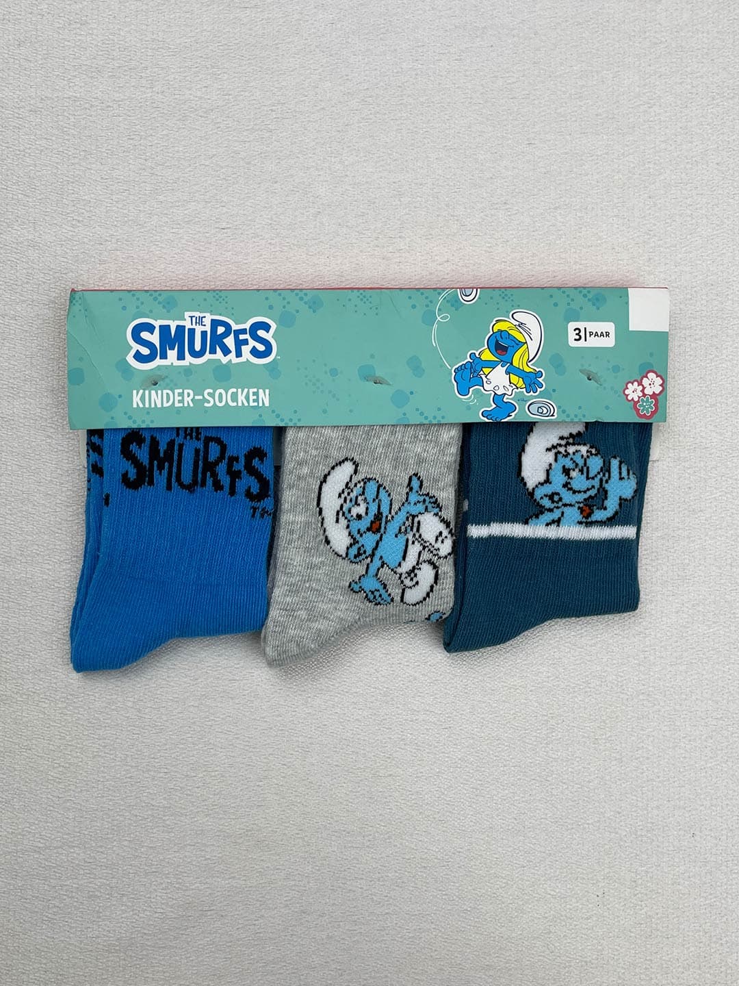 جوراب پسرانه The Smurfs (پک 3 عددی) کد A3912 — تصویر ۴