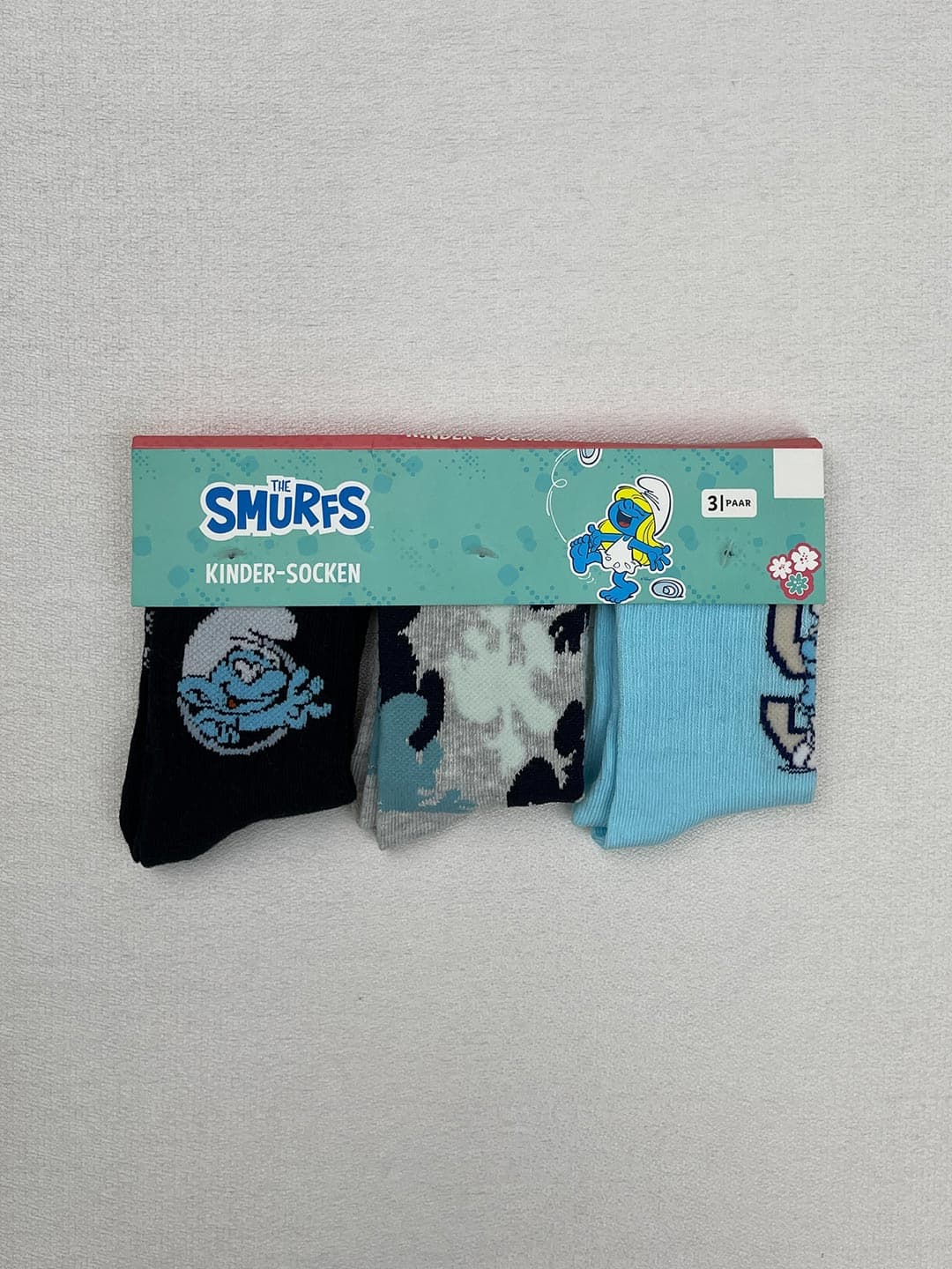 جوراب پسرانه ساق متوسط The Smurfs کد A3911 — تصویر ۵