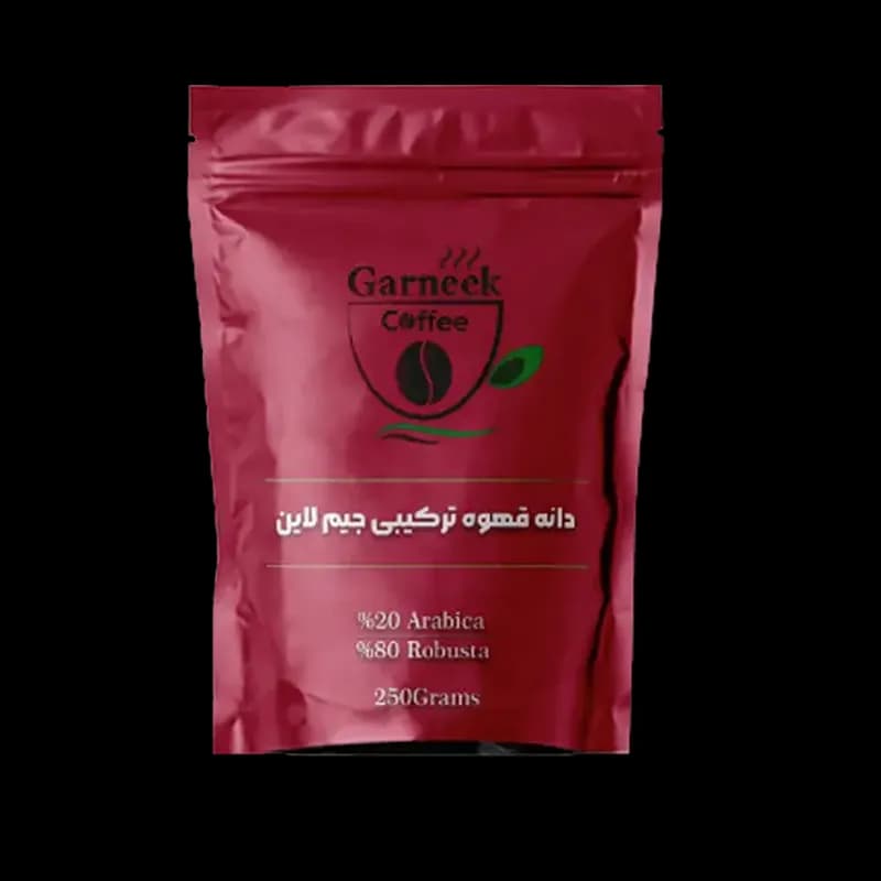 دانه قهوه ترکیبی جیم لاین (80ربوستا 20عربیکا )