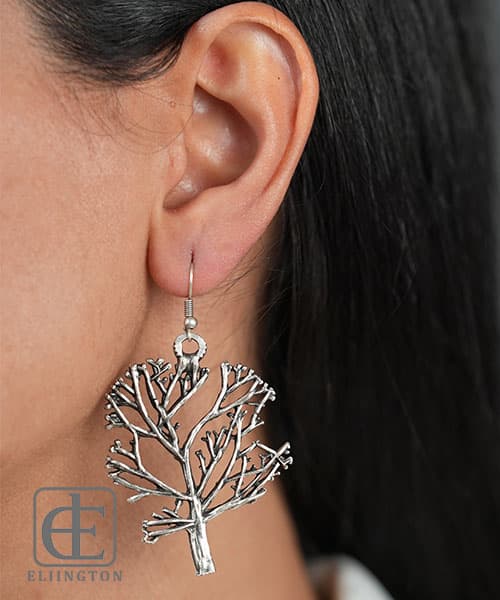 گوشواره ورشو مدل TREE کد 3060