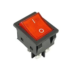 کلید راکر بزرگ چراغدار KCD4-102N 4PIN 30A — تصویر ۲