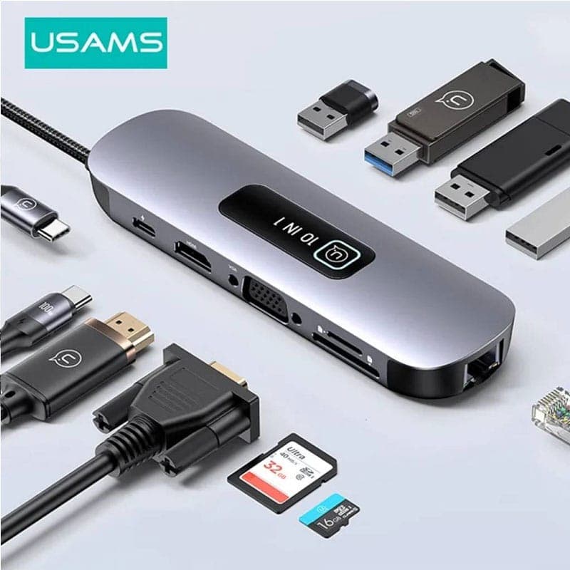 هاب تایپ سی 10 کاره یوسمز مدل USAMS US-SJ644 | US-SJ644 — تصویر ۲