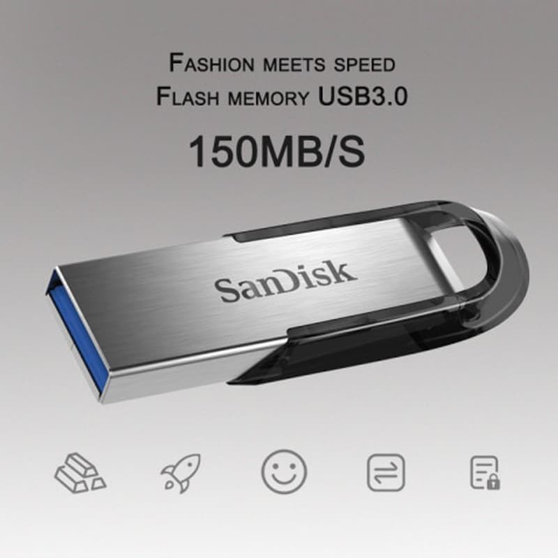 فلش مموری سن دیسک مدل Ultra Flair با ظرفیت Sandisk Ultra flair 64GB | 64GB — تصویر ۳