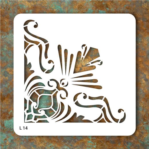 شابلون طرح کناره کد L 14