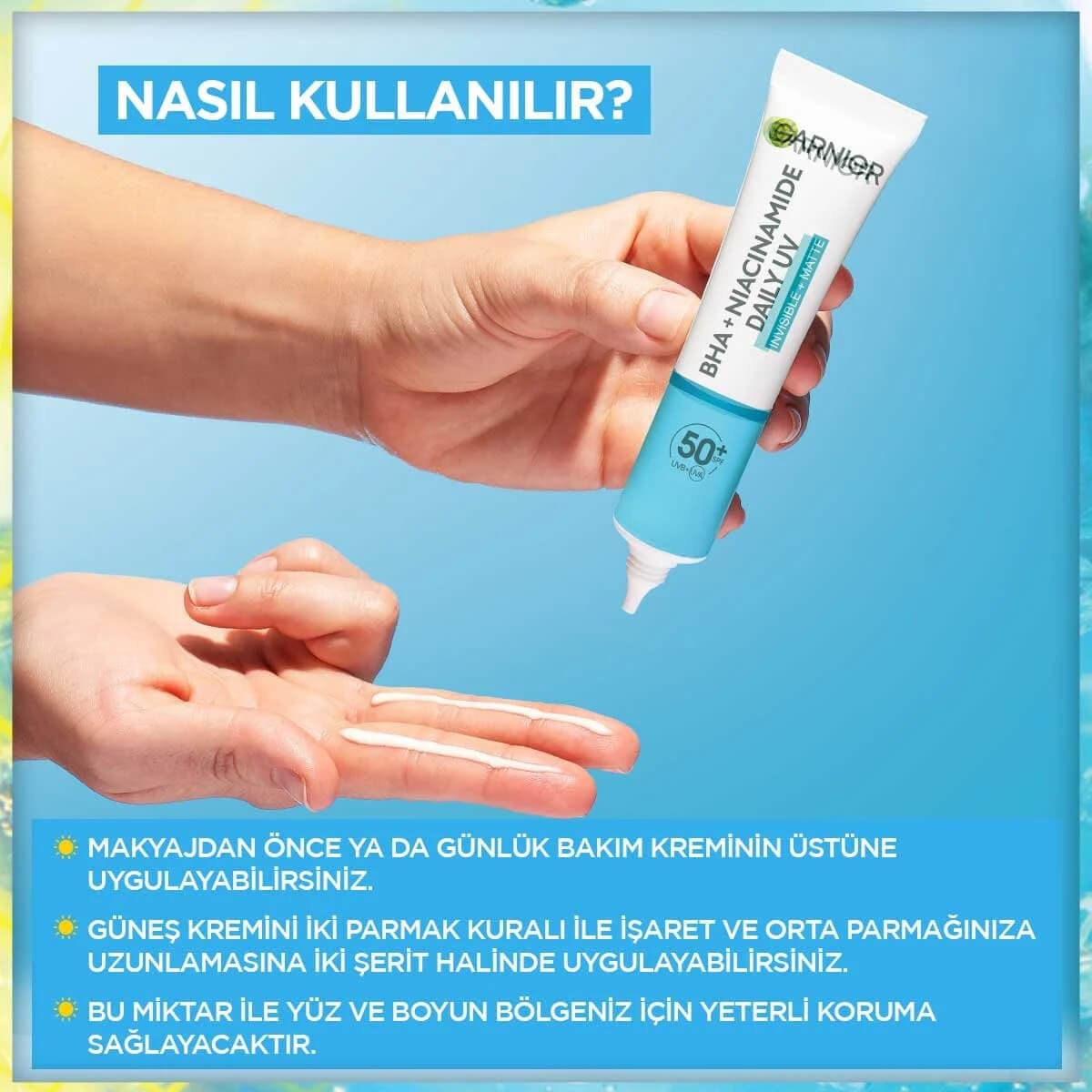 فلوئید ضد آفتاب روزانه گارنیه حاوی نیاسینامید و BHA+ حجم 40 میل — تصویر ۲
