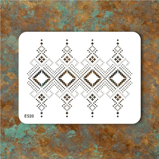 شابلون طرح گلیم کد E 520