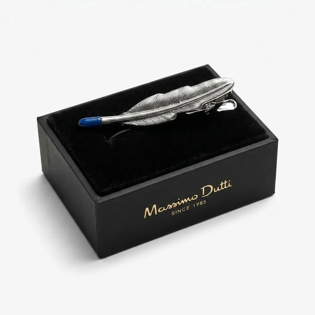 سنجاق کراوات طرح پر برند Massimo Dutti — تصویر ۲