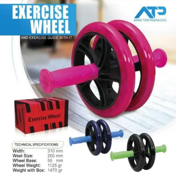 چرخ شکم دوبل ژله ای EXERCISE WHEEL — تصویر ۶