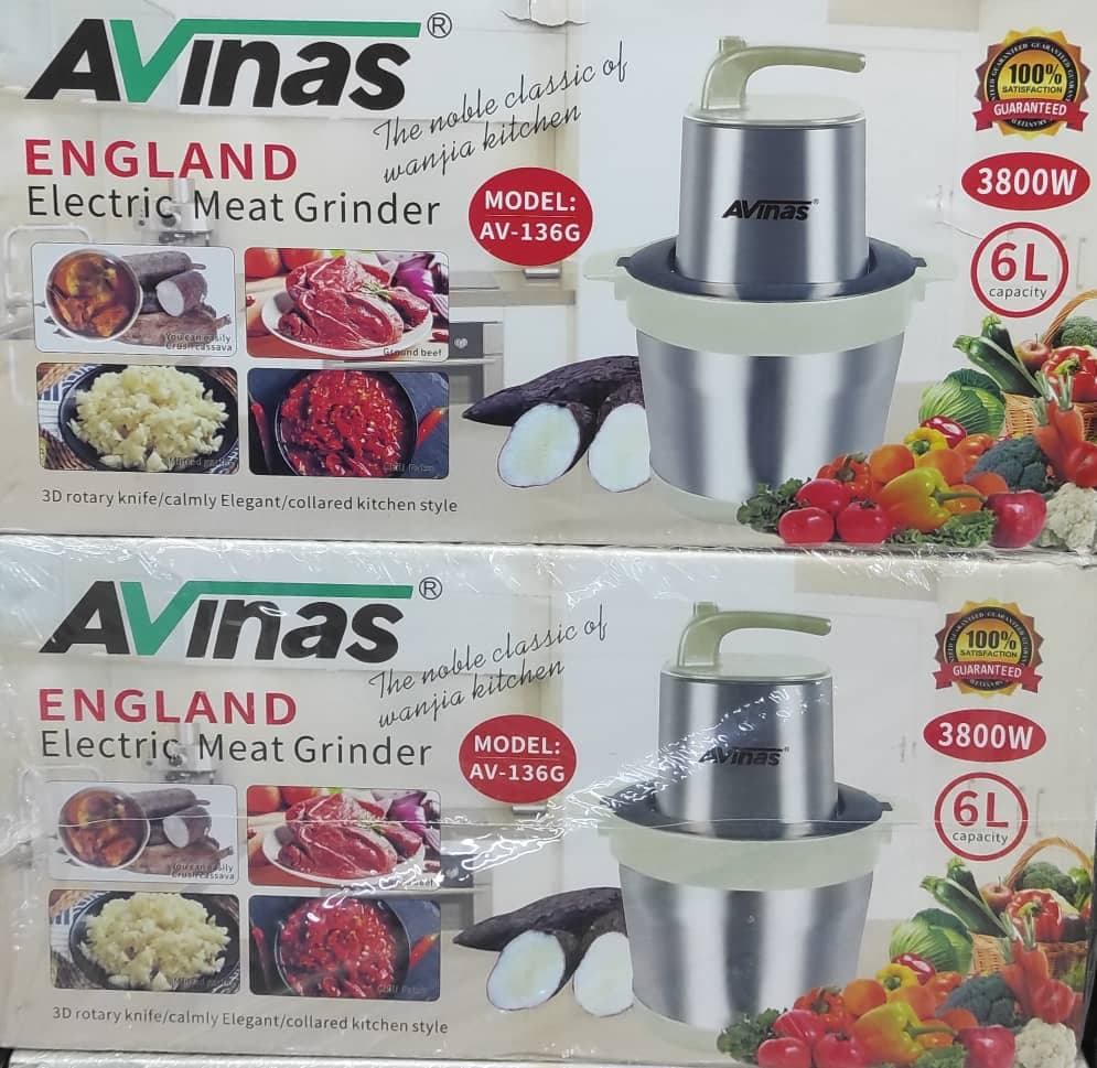 خردکن حرفه ای 6لیتری آویناس اصلی جنس درجه یک مدلAV-136G — تصویر ۲