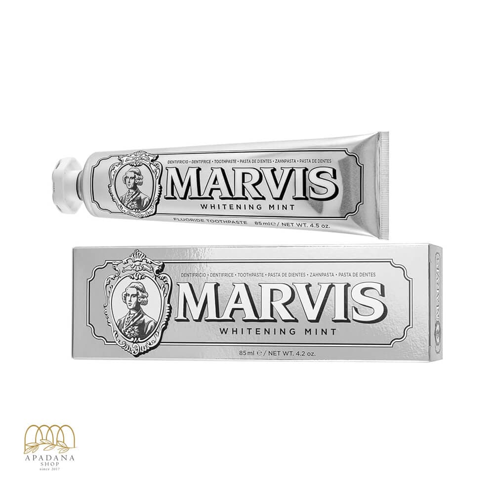 خمیر دندان سفید کننده مارویس مدل Whitening Mint حجم 85 میل