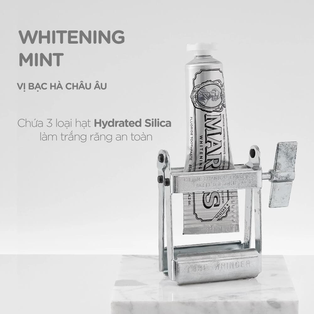 خمیر دندان سفید کننده مارویس مدل Whitening Mint حجم 85 میل — تصویر ۳