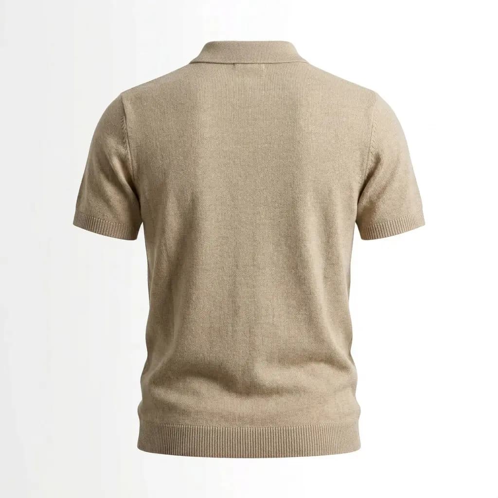 تیشرت نیم زیپ طرح مارپیچ لوزی برند Zara — تصویر ۲