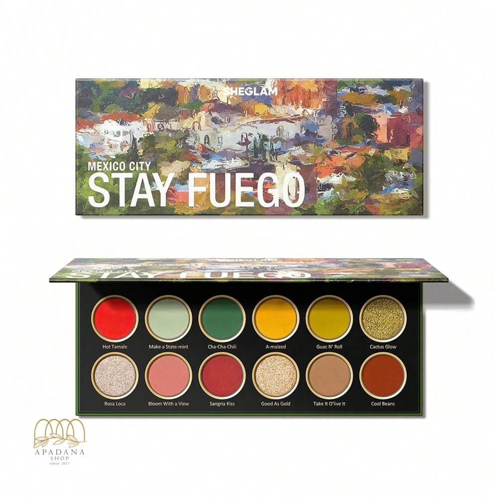 پالت سایه چشم شیگلم مدل Stay Fuego,Mexico حجم 10.2 گرم