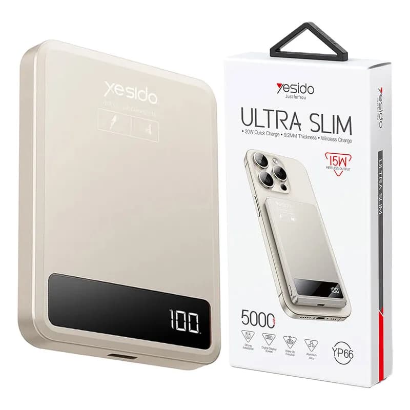 پاوربانک مگسیف یسیدو YESIDO YP66 با ظرفیت 5000 میلی آمپر ساعت — تصویر ۴
